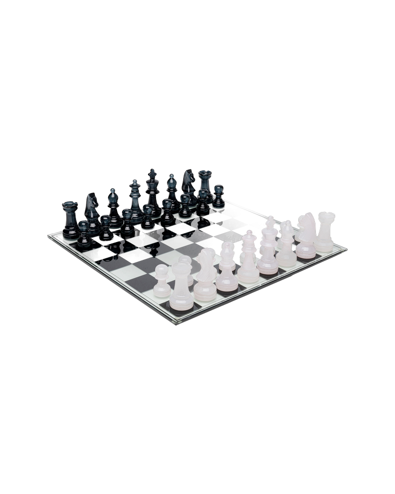 Kare - Deco Object Chess Transparent 60x60cm