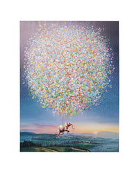 Kare - Canvas Picture Flying Elephant At Night 120x160cm