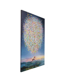 Kare - Canvas Picture Flying Elephant At Night 120x160cm
