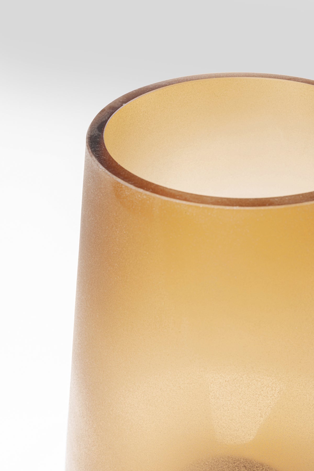 Kare - Vase Noble Ring Amber Matt 26cm