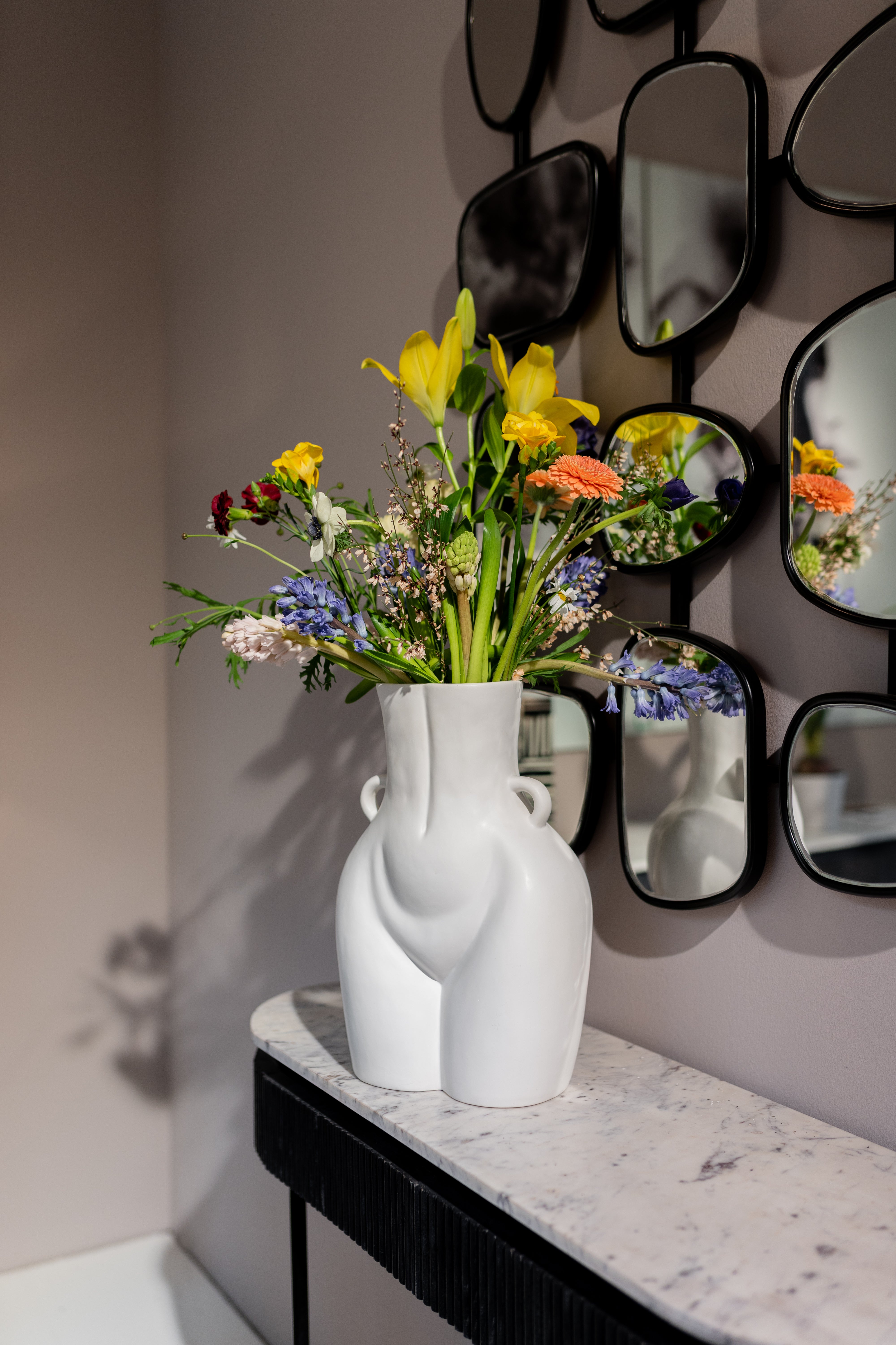 Kare - Vase Donna White 40cm