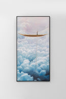 Kare - Framed Picture Cloud Boat 60x120cm