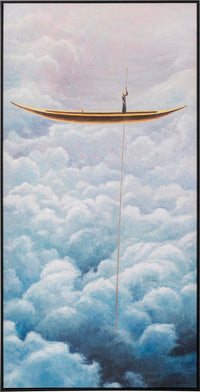 Kare - Framed Picture Cloud Boat 60x120cm