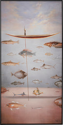 Kare - Framed Picture Cloud Fisherman Boat 60