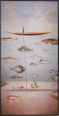 Kare - Framed Picture Cloud Fisherman Boat 60