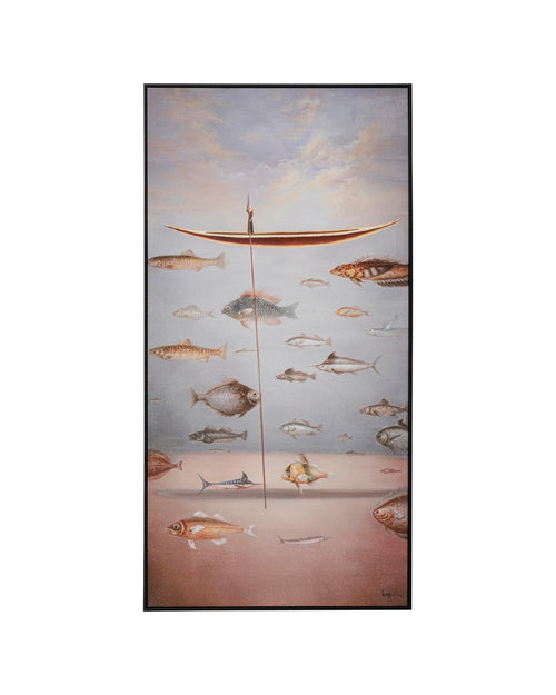 Kare - Framed Picture Cloud Fisherman Boat 60