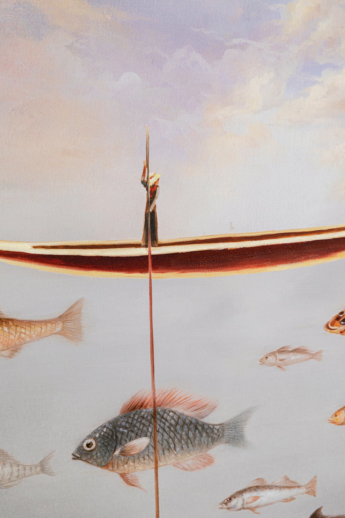 Kare - Framed Picture Cloud Fisherman Boat 60