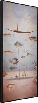 Kare - Framed Picture Cloud Fisherman Boat 60