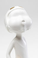 Kare - Deco Figurine Ball Girl White 41cm