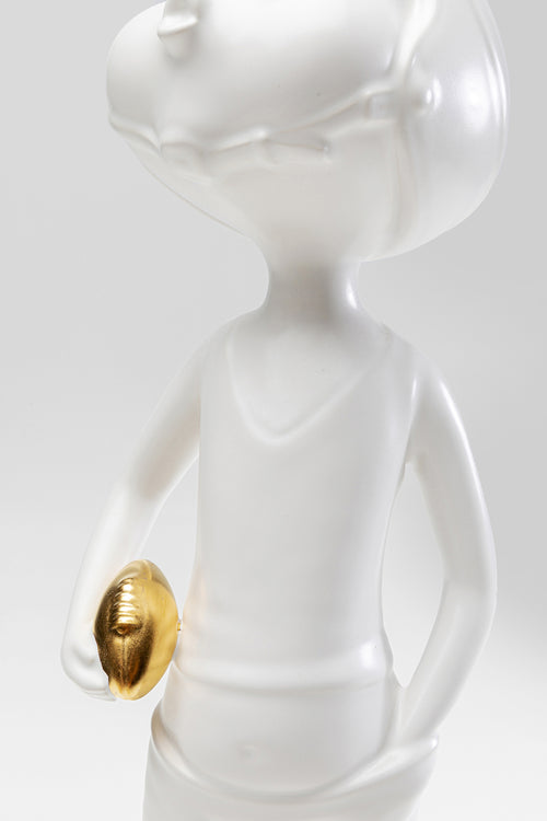 Kare - Deco Figurine Ball Girl White 41cm