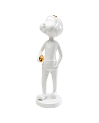 Kare - Deco Figurine Ball Girl White 41cm
