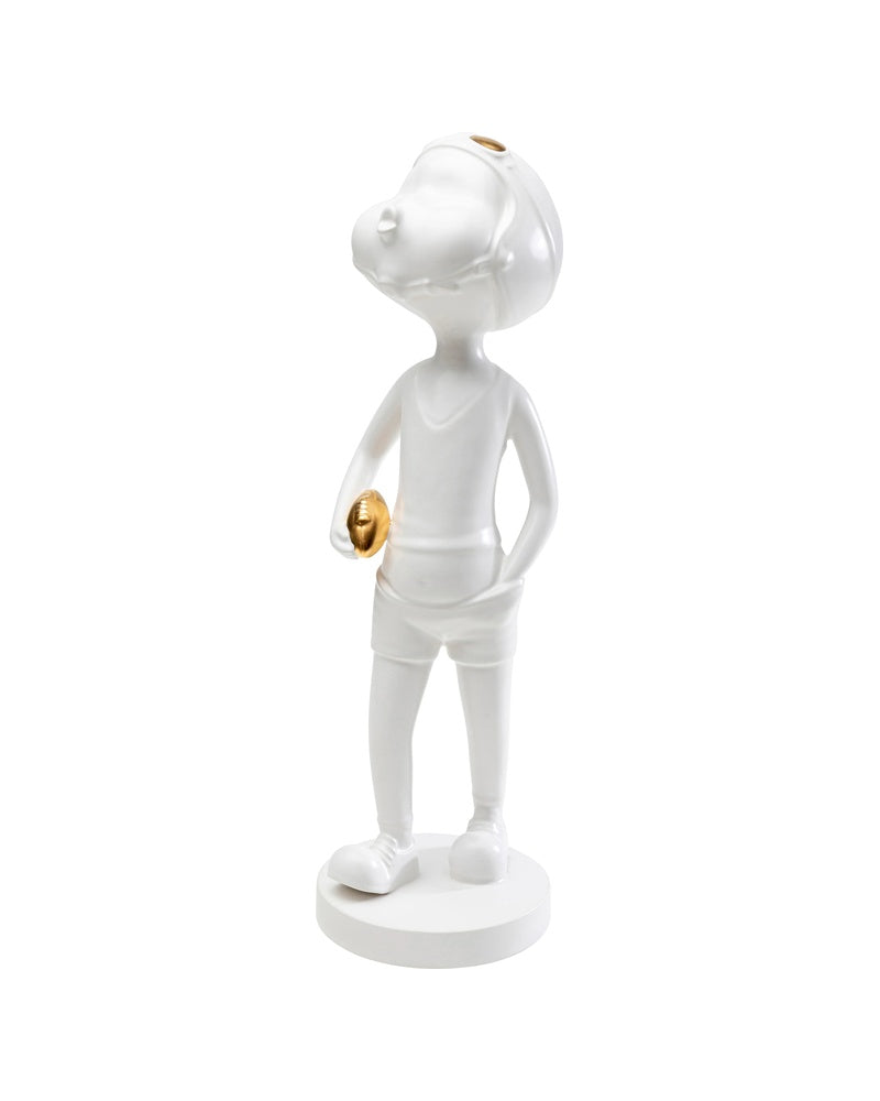 Kare - Deco Figurine Ball Girl White 41cm
