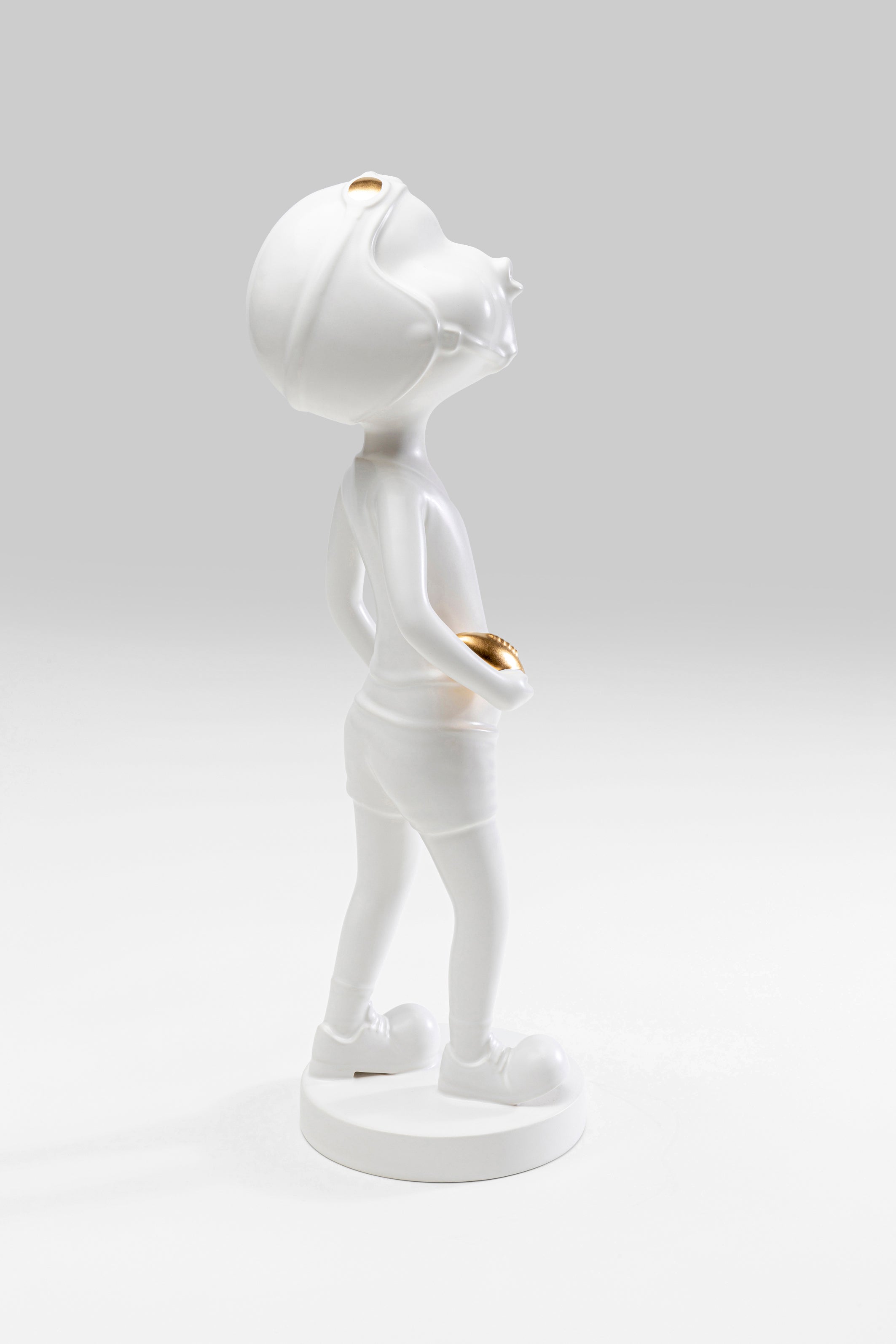 Kare - Deco Figurine Ball Girl White 41cm