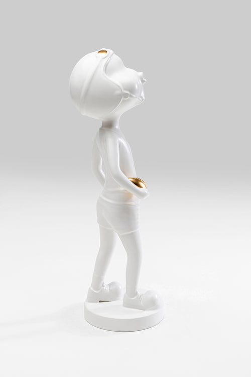 Kare - Deco Figurine Ball Girl White 41cm