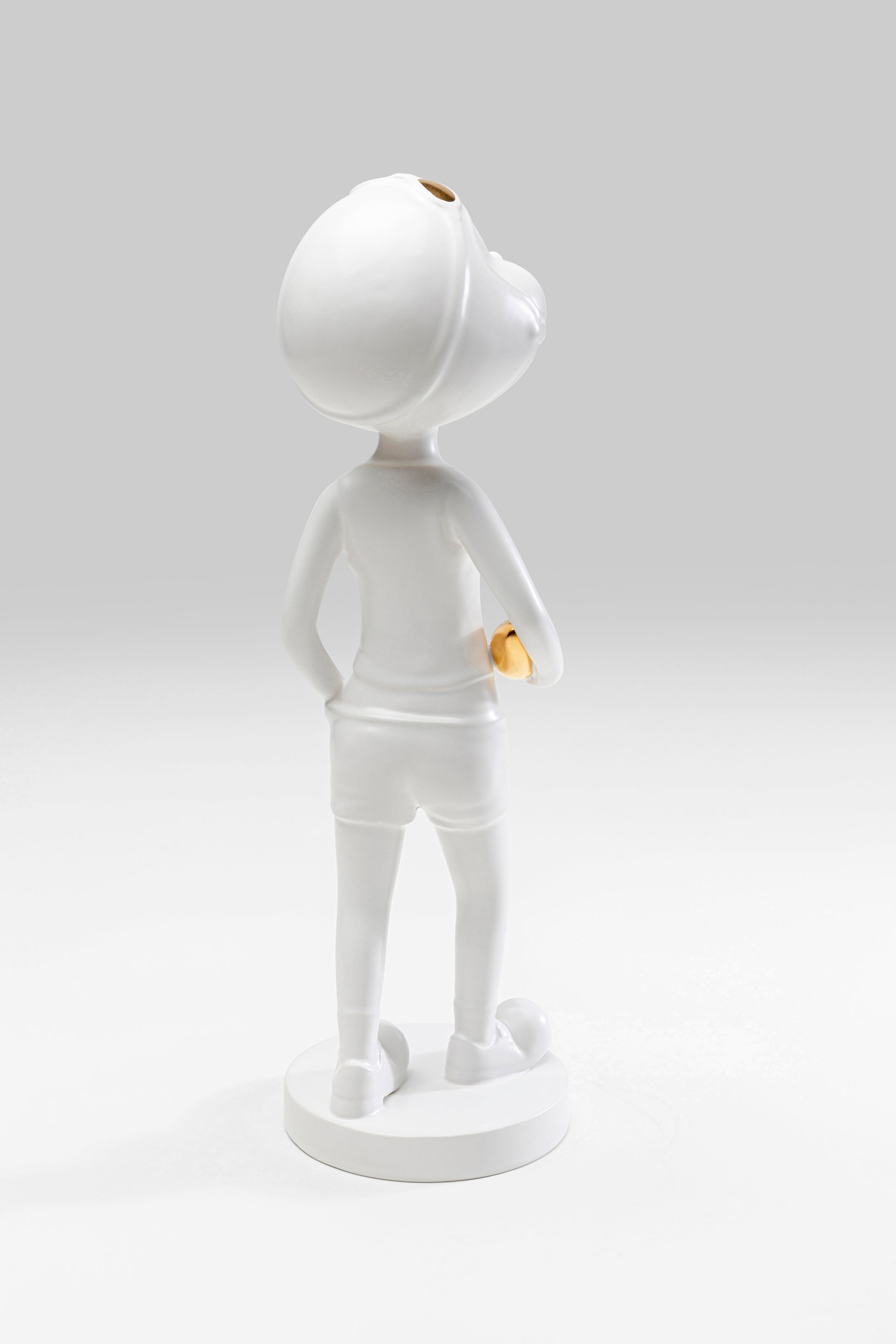 Kare - Deco Figurine Ball Girl White 41cm