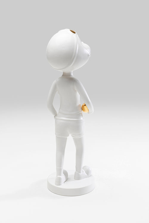 Kare - Deco Figurine Ball Girl White 41cm