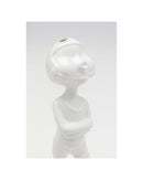 Kare - Deco Figurine Ball Girl White 29cm