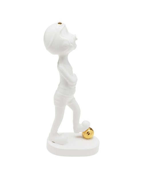 Kare - Deco Figurine Ball Girl White 29cm