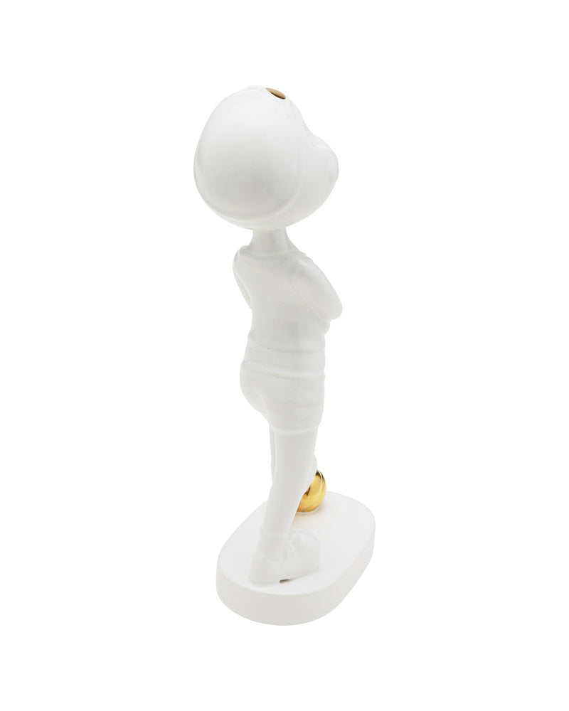 Kare - Deco Figurine Ball Girl White 29cm