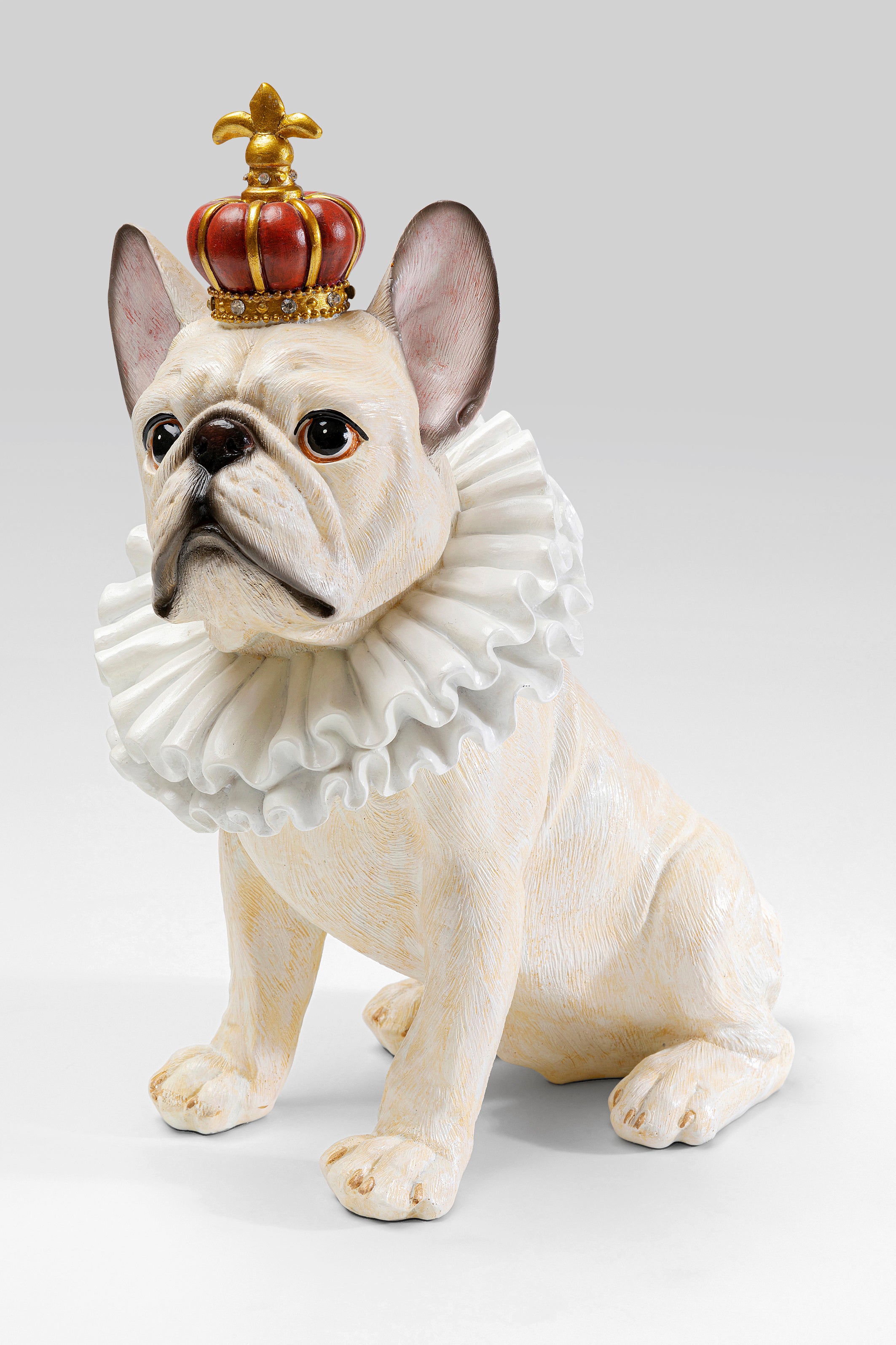 Kare - Deco Figurine King Dog White 33cm