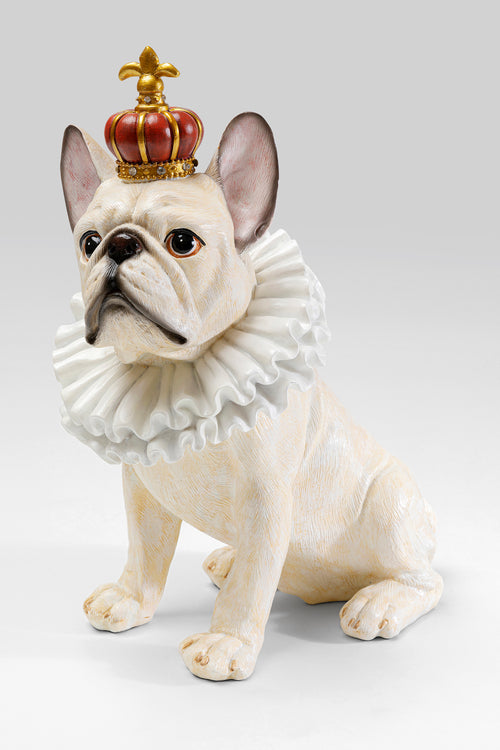 Kare - Deco Figurine King Dog White 33cm
