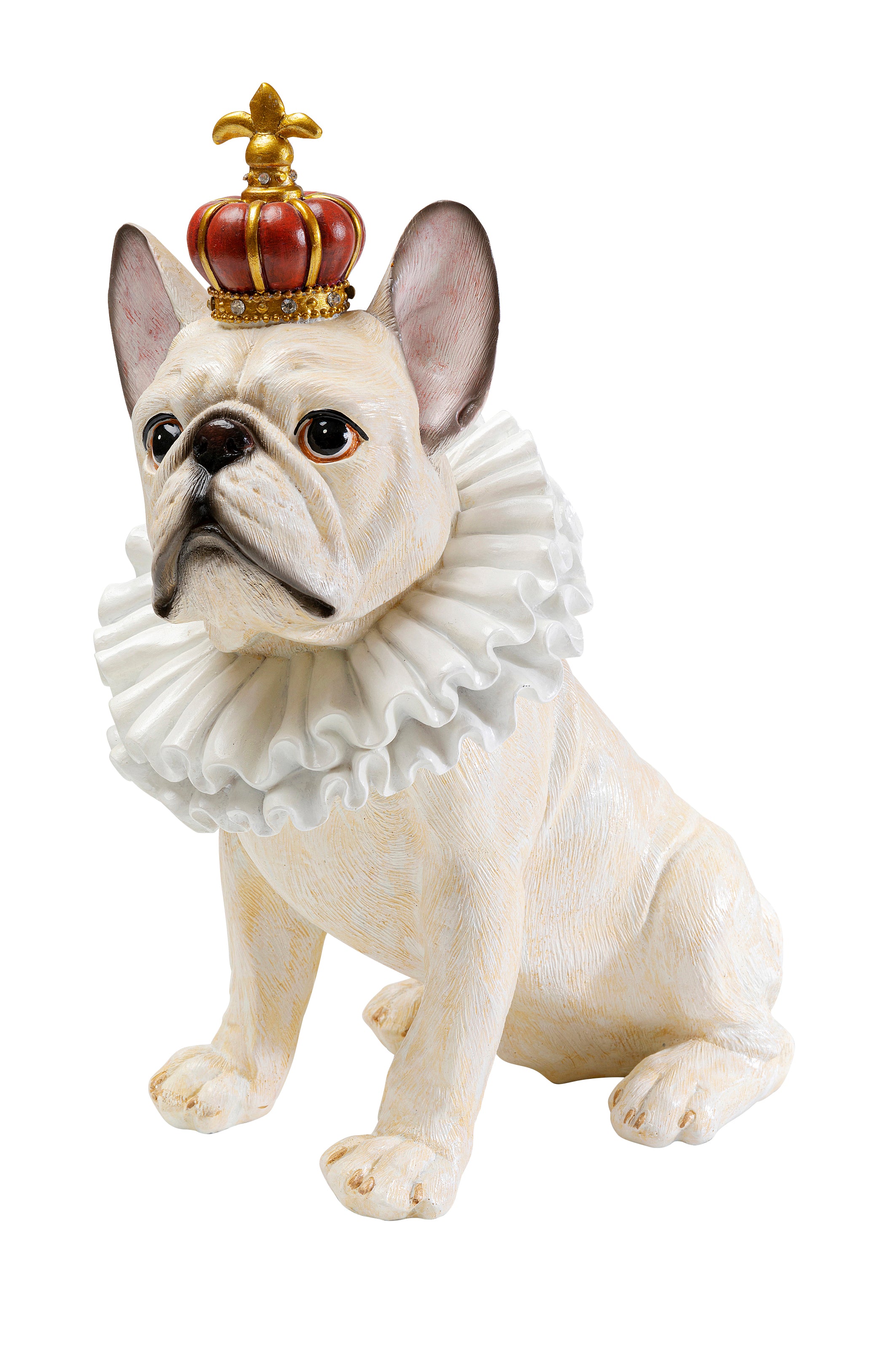 Kare - Deco Figurine King Dog White 33cm
