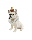 Kare - Deco Figurine King Dog White 33cm