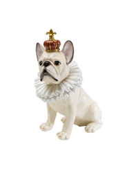 Kare - Deco Figurine King Dog White 33cm