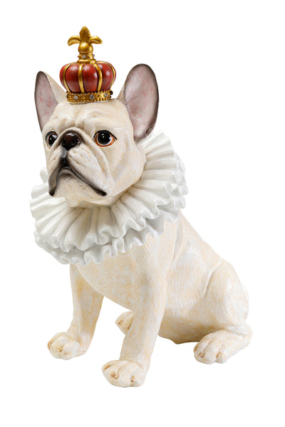 Kare - Deco Figurine King Dog White 33cm
