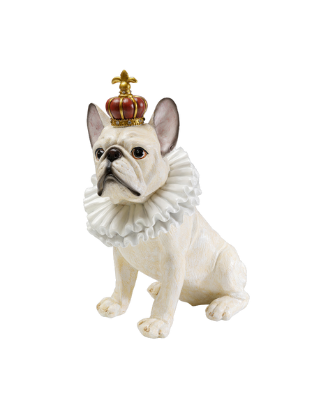 Kare - Deco Figurine King Dog White 33cm