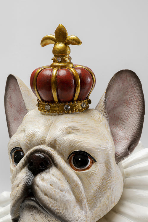 Kare - Deco Figurine King Dog White 33cm