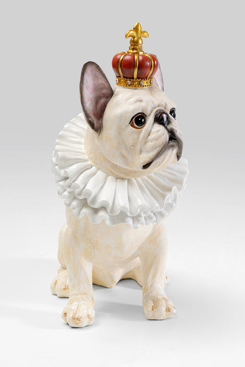Kare - Deco Figurine King Dog White 33cm