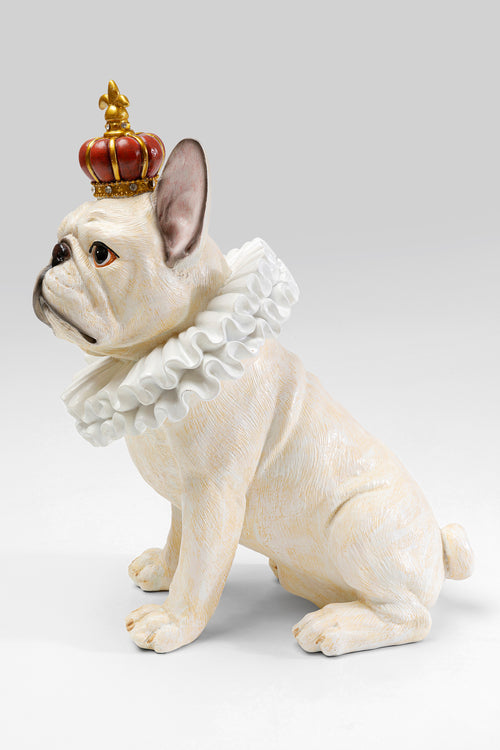 Kare - Deco Figurine King Dog White 33cm