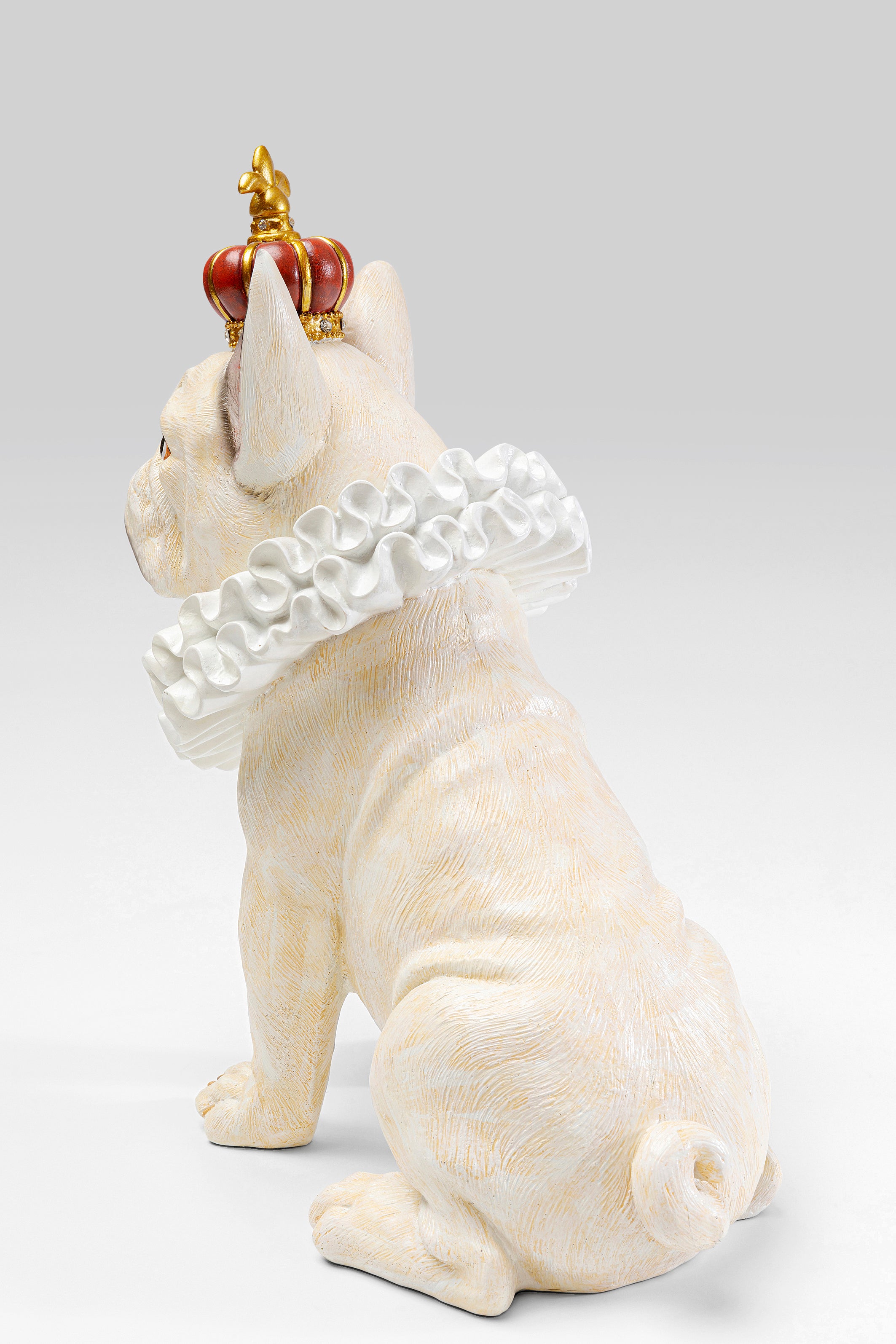 Kare - Deco Figurine King Dog White 33cm
