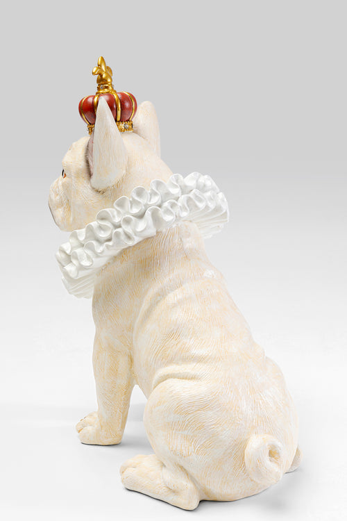 Kare - Deco Figurine King Dog White 33cm