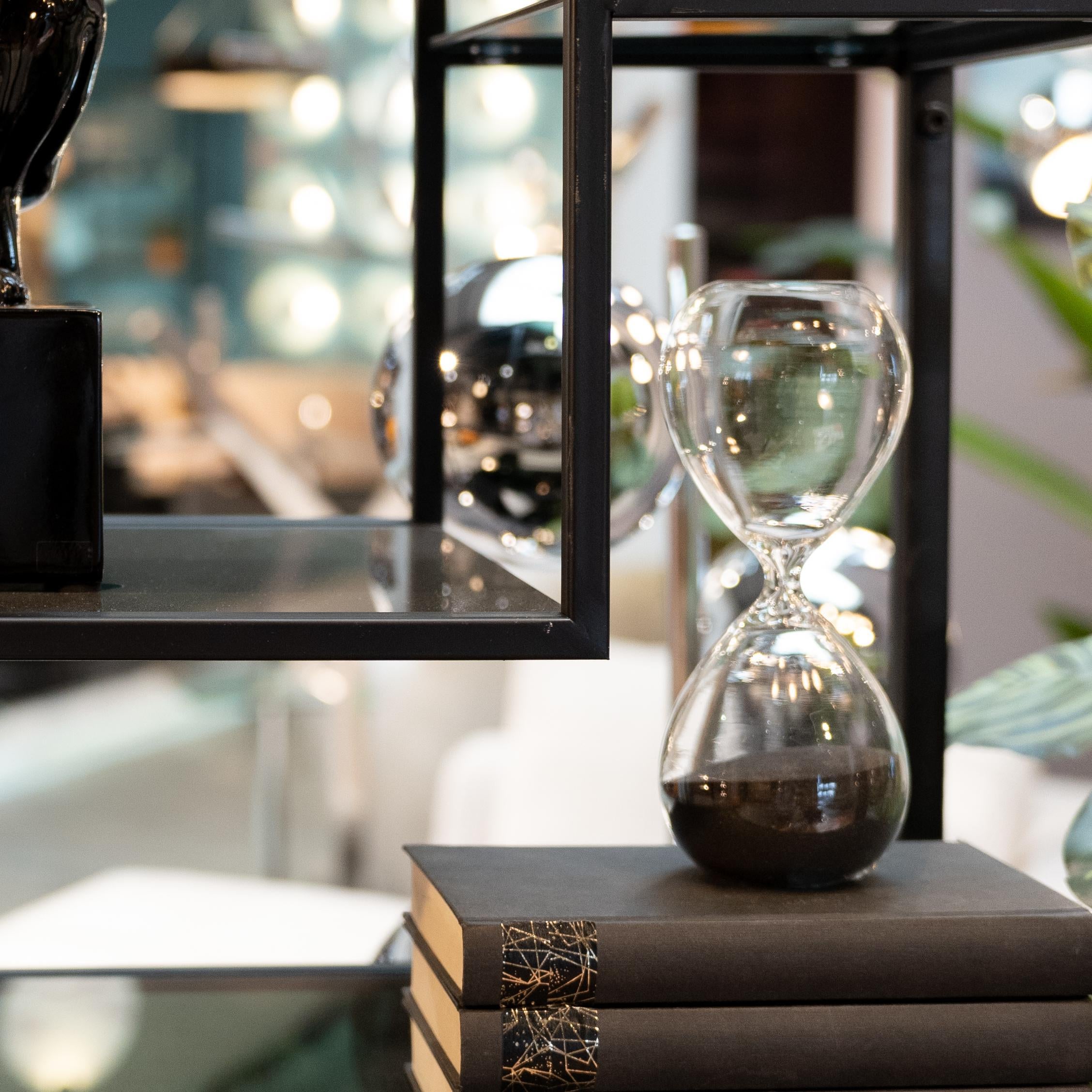 Kare - Hourglass Timer Black 20cm