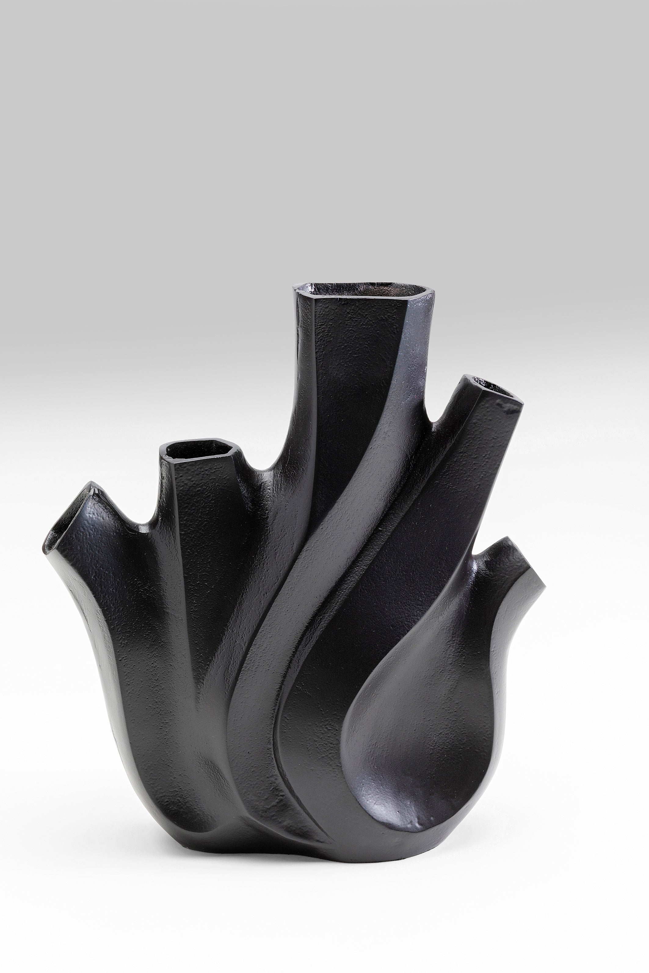 Kare - Vase Flame Black 29cm