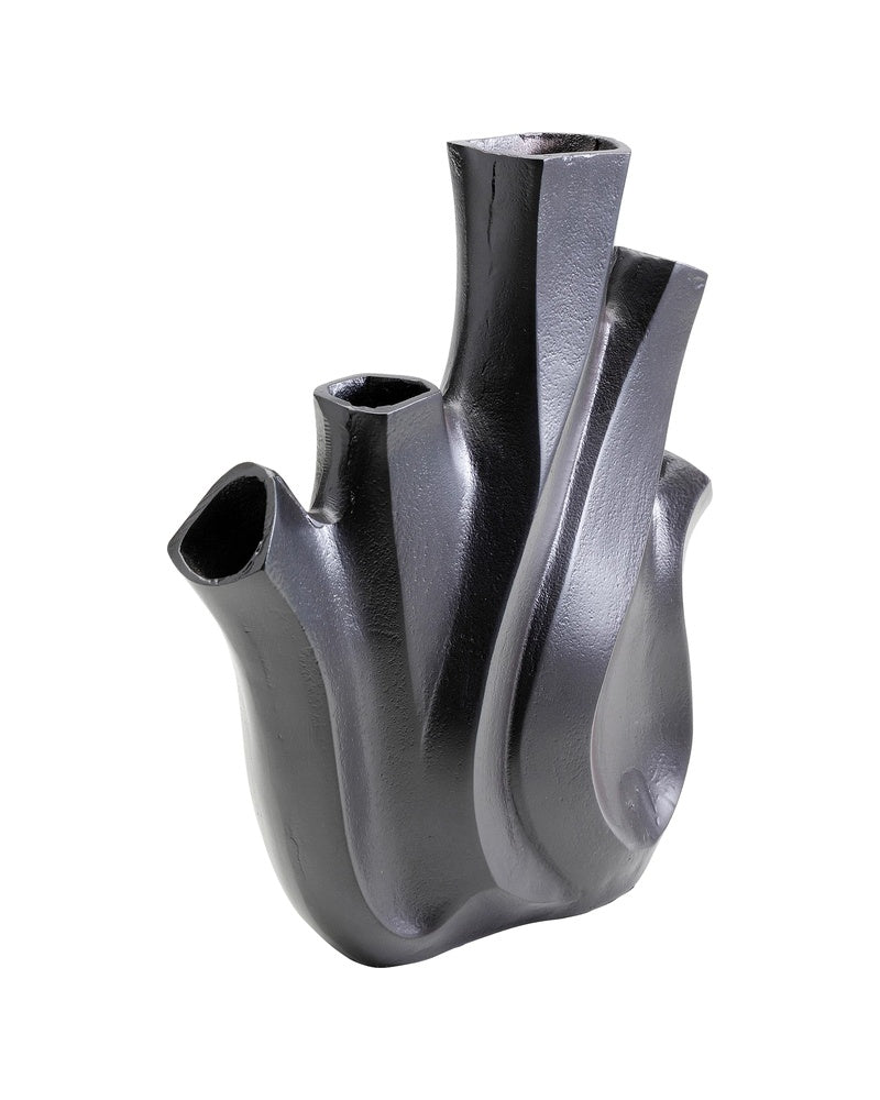 Kare - Vase Flame Black 29cm