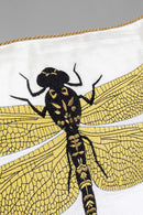 Kare - Cushion Glitter Dragonfly White 40x40c