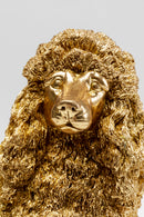 Kare - Deco Figurine Mrs Poodle Gold 34cm