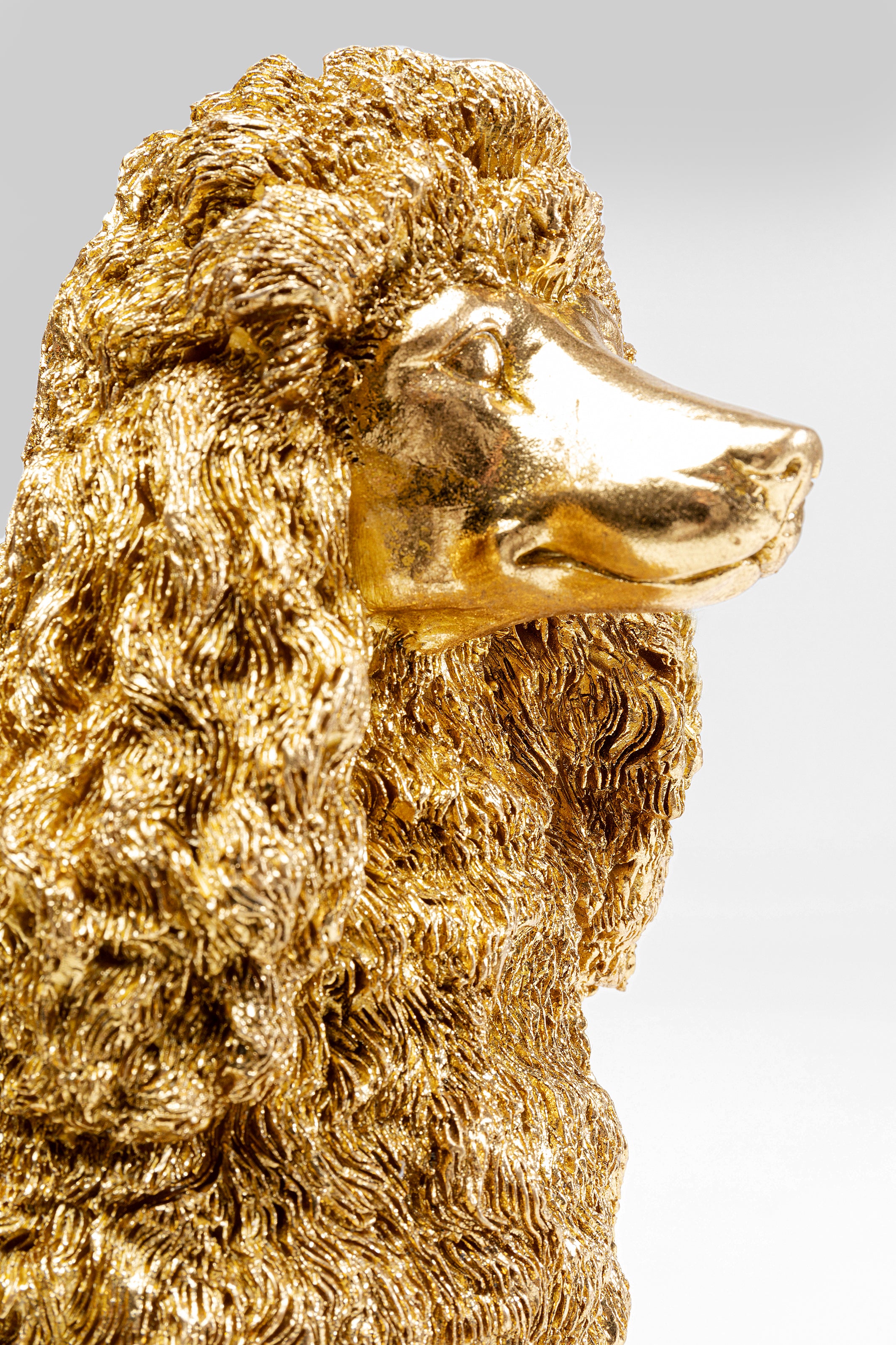 Kare - Deco Figurine Mrs Poodle Gold 34cm