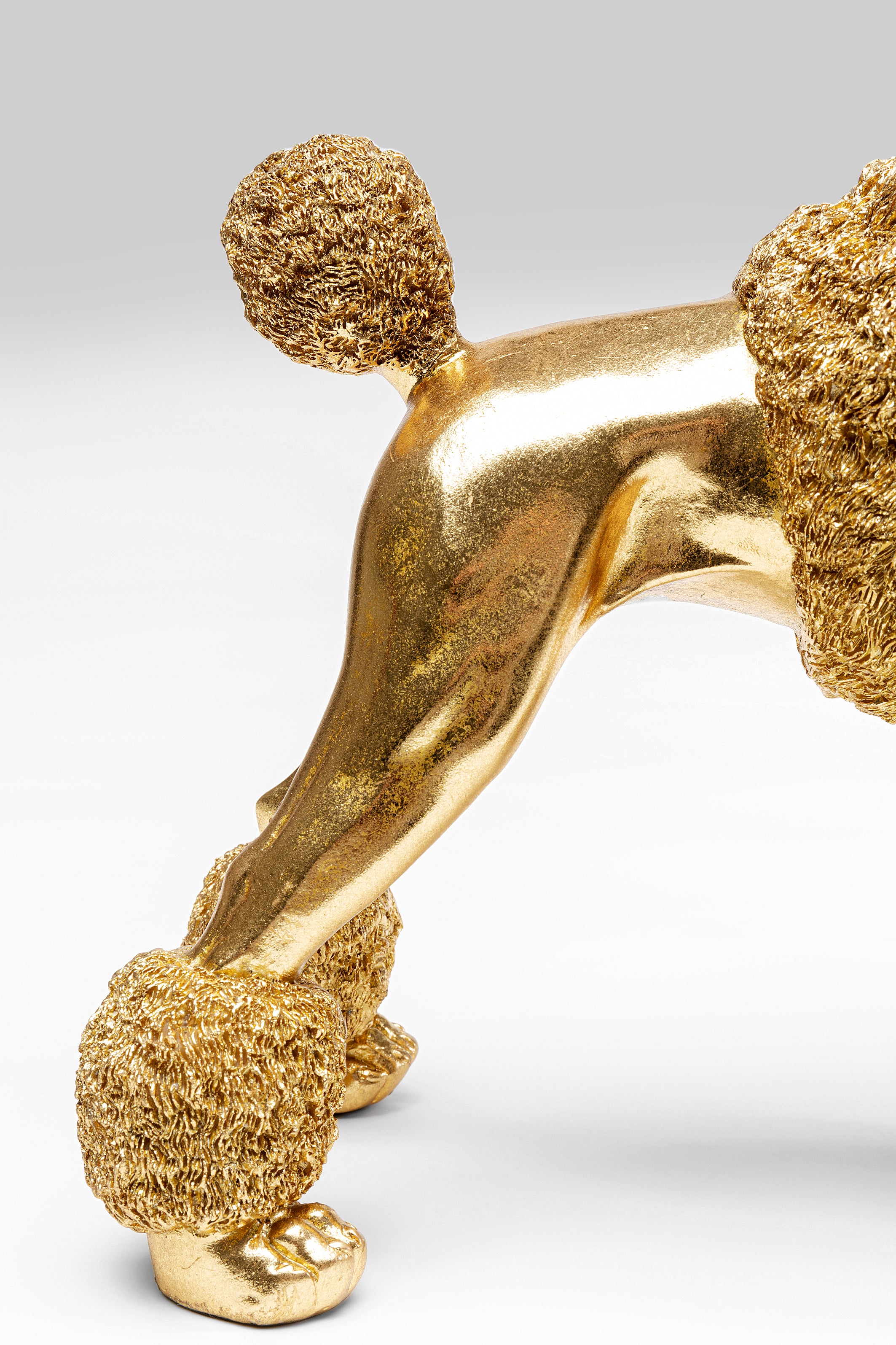 Kare - Deco Figurine Mrs Poodle Gold 34cm