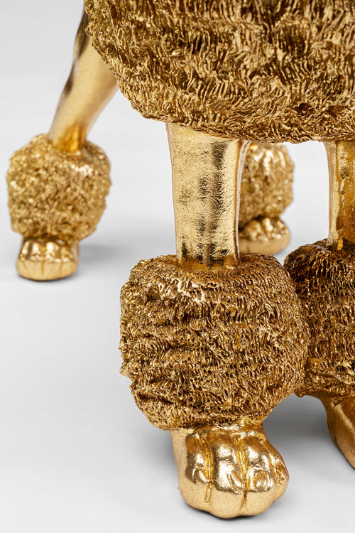Kare - Deco Figurine Mrs Poodle Gold 34cm