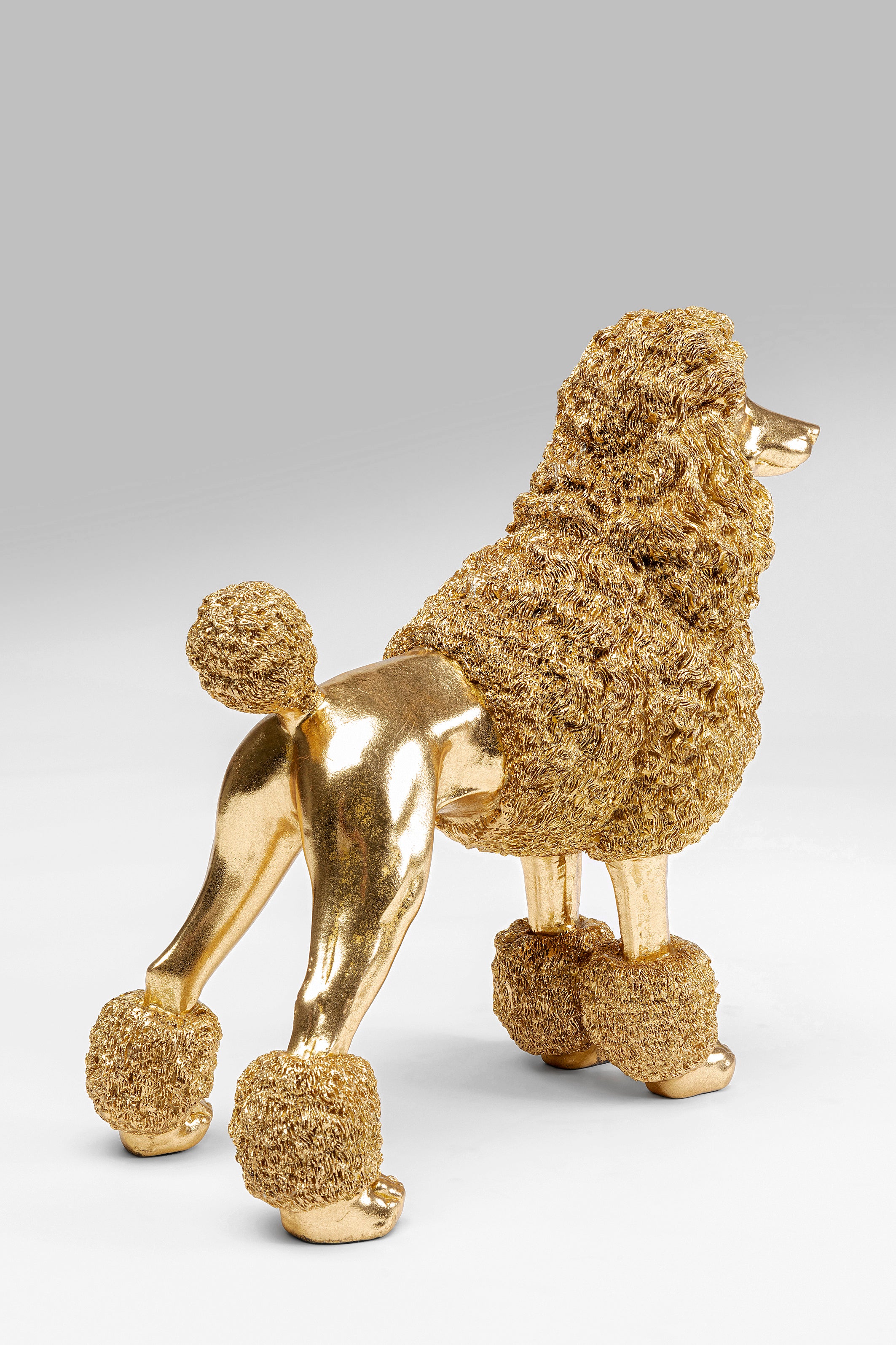 Kare - Deco Figurine Mrs Poodle Gold 34cm