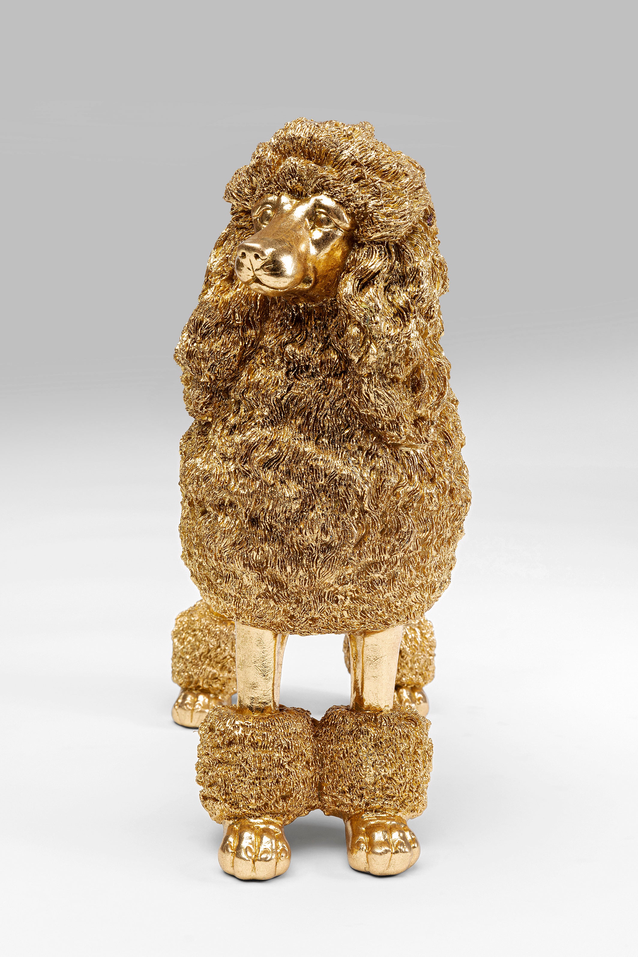 Kare - Deco Figurine Mrs Poodle Gold 34cm