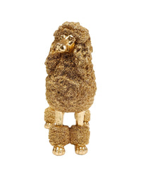 Kare - Deco Figurine Mrs Poodle Gold 34cm