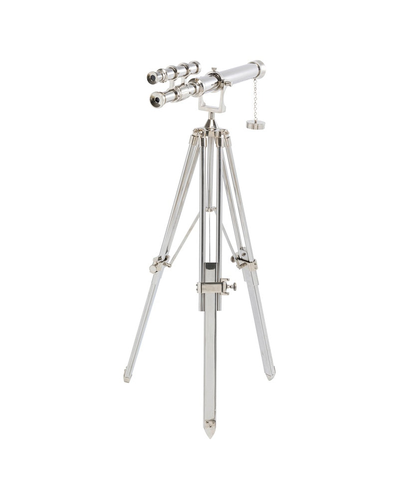 Kare - Deco Object Telescope Silver 125cm