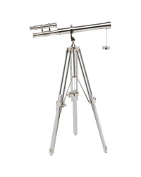 Kare - Deco Object Telescope Silver 125cm