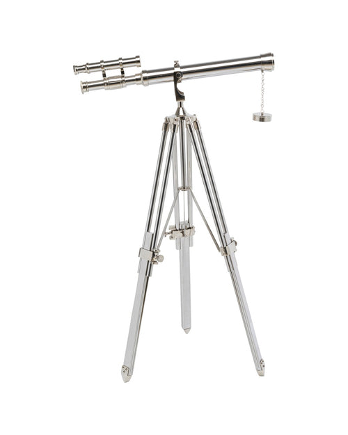 Kare - Deco Object Telescope Silver 125cm