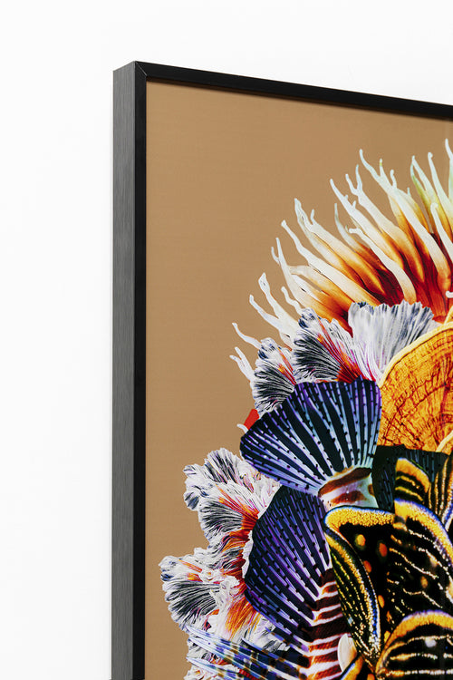 Kare - Framed Picture Flower Hair 120x120cm